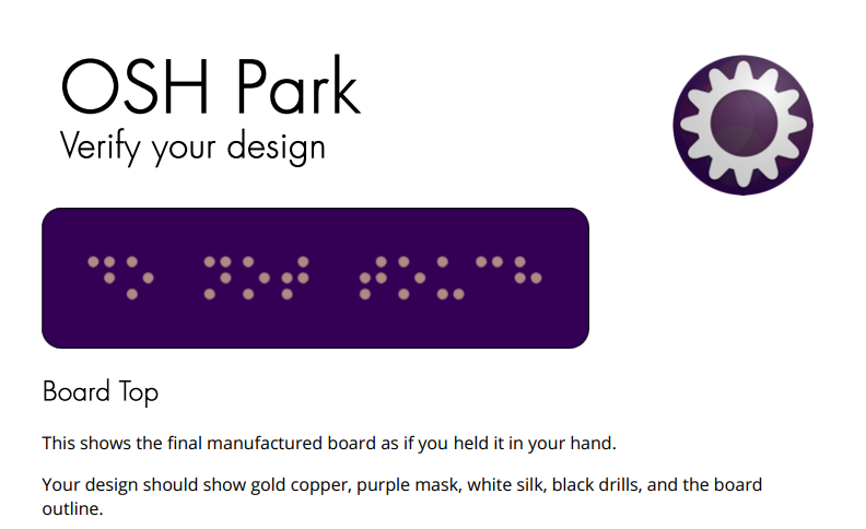 Confirmation with OSHPark