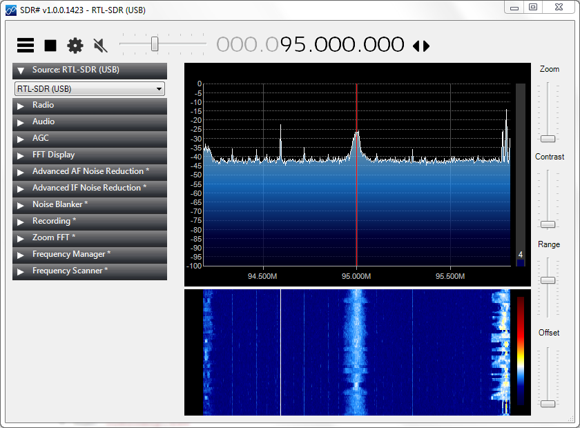 SDRSharp working